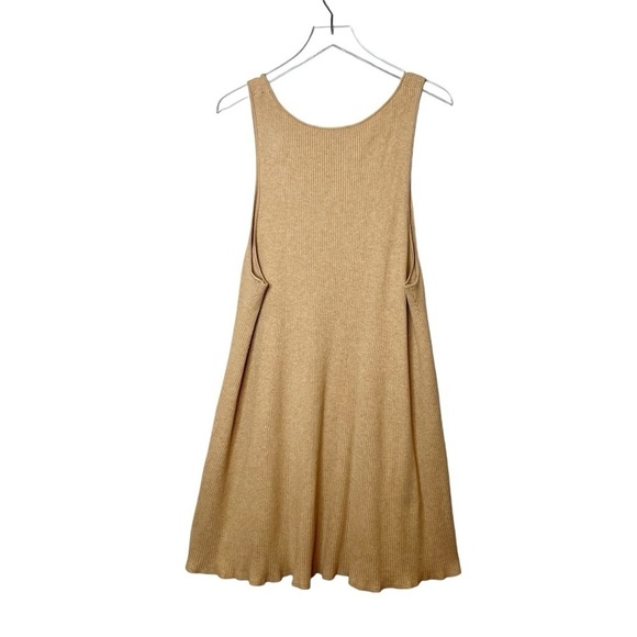 J. Crew Tan Ribbed Knit Women’s Tank Swing Sweater Dress Sz 2X - Picture 7 of 9